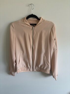 BE COOL Blush Pink Bomber Jacket